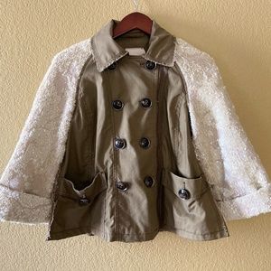 Sequin Sleeved Military Jacket